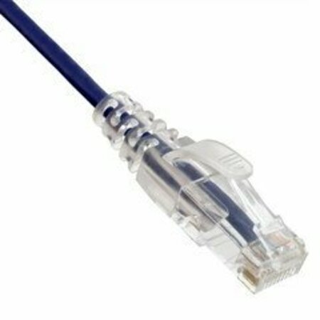 SWE-TECH 3C Slim Cat6a Purple Copper Ethernet Cable, 10 Gigabit, Snagless/Molded Boot, 500 MHz, 3 foot FWT13X6-64103